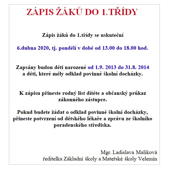 Zápis